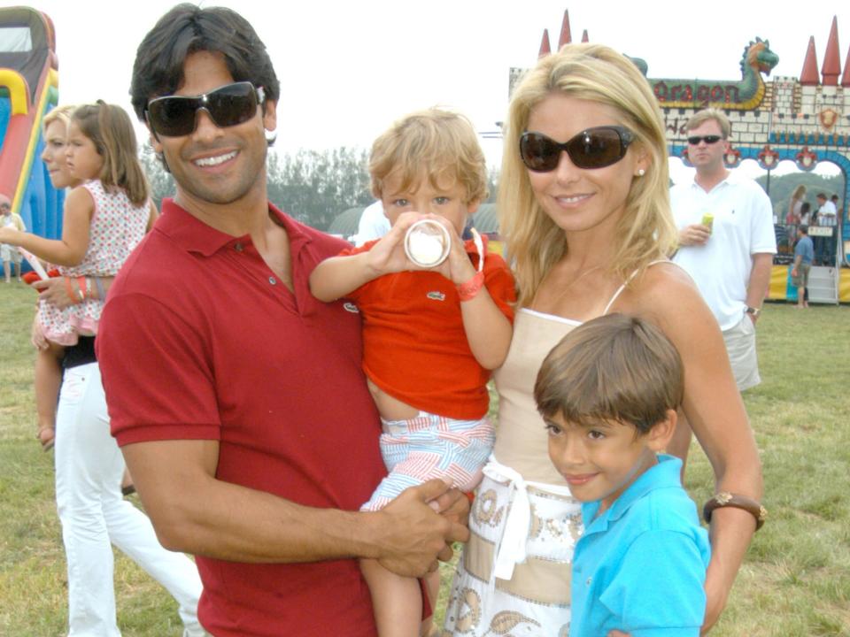 World Famous Designer Garage Sale Benefiting The Ovarian Cancer Research Fund Mark Consuelos, Kelly Ripa and sons