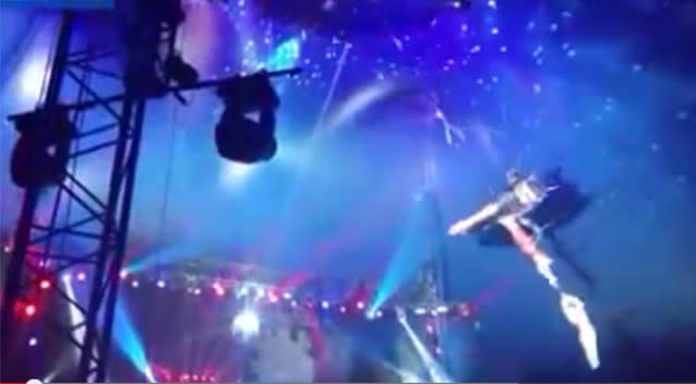 Acrobat Falls 25 Feet During Circus Performance
