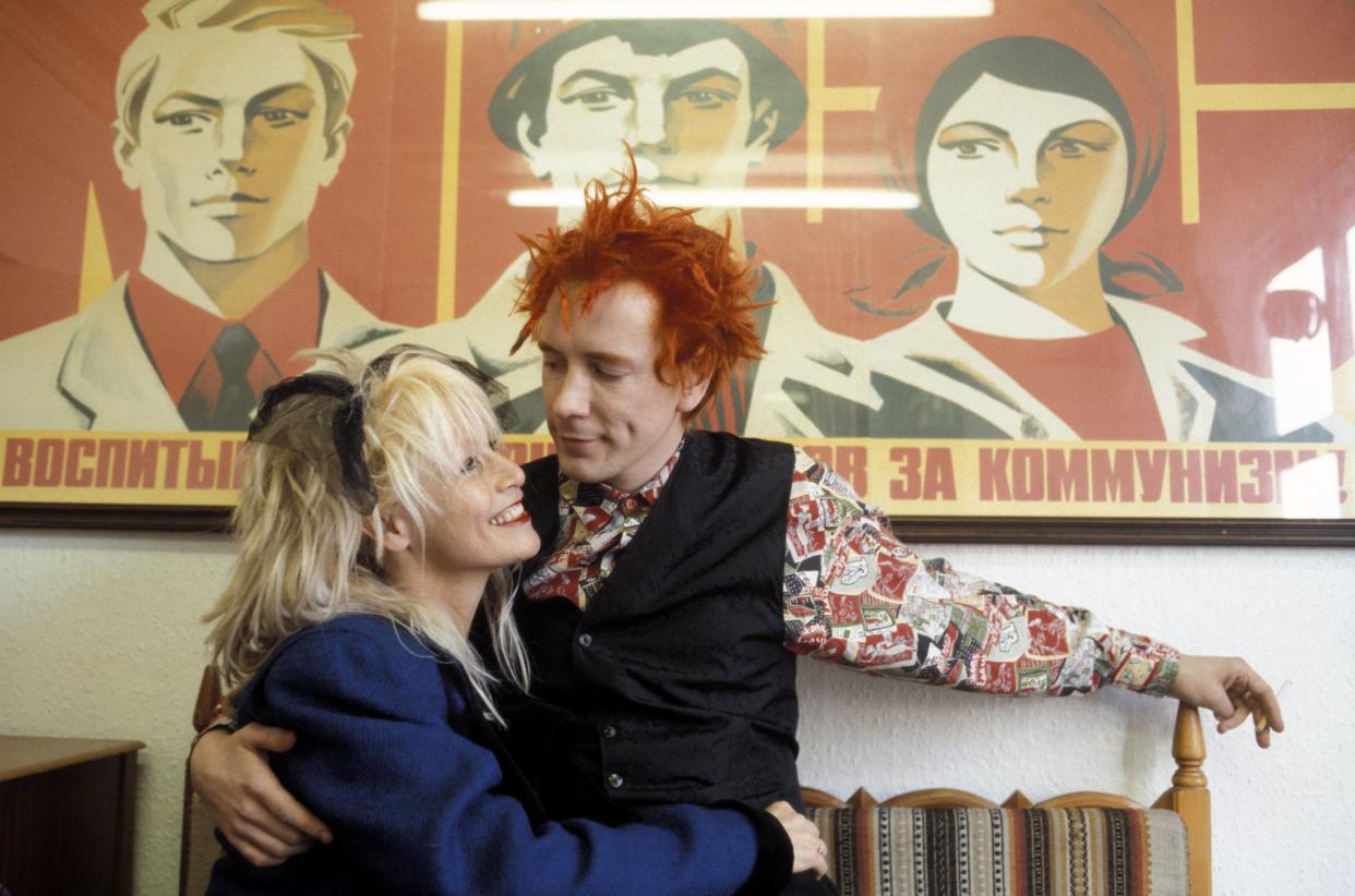 John Lydon and Nora Forster in the late '70s. (Photo: Fin Costello/Redferns)
