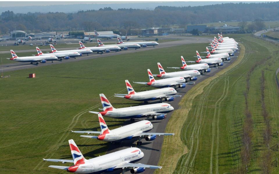 grounded airliners  - NATIONAL POLICE AIR SERVICE