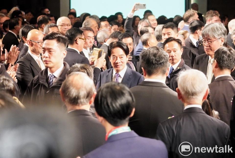  副總統賴清德出席「日本天皇陛下華誕慶祝酒會」。 圖：張良一攝