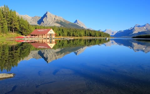 Maligne Lake, Canada - Credit: AP