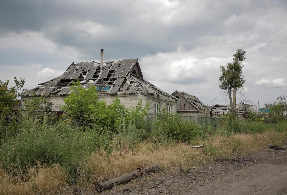 The village of Storozheve is among several liberated in the past week (REUTERS/Oleksandr Ratushniak)