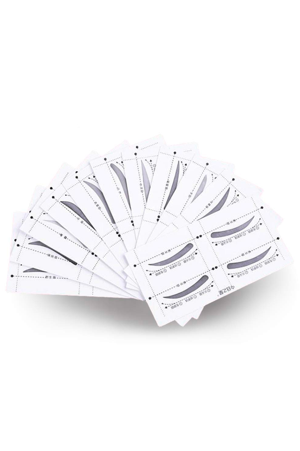 10) BQ Hair Eyebrow Stencil Set