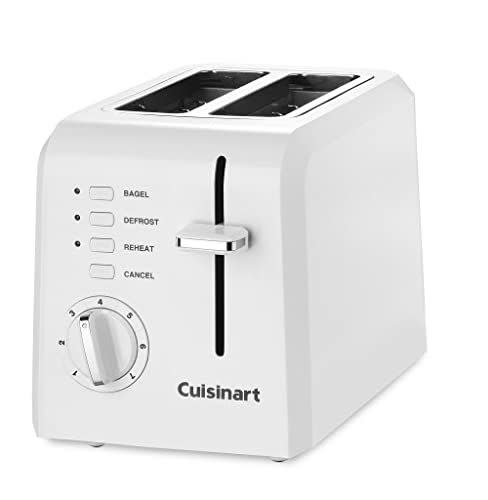 1) Cuisinart CPT-122 Compact Plastic 2-Slice Toaster, White