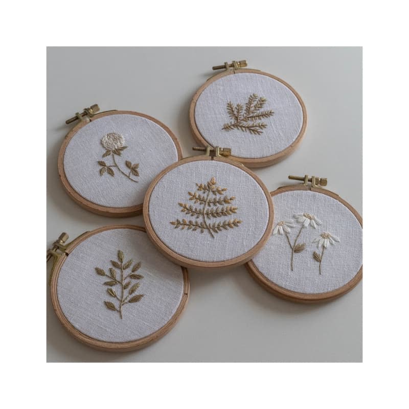 Five Flower Embroidery Patterns