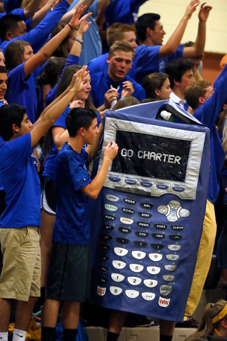 Charter of Wilmington's calculator mascot really doesn't have anything to do with Force, but it is cool.