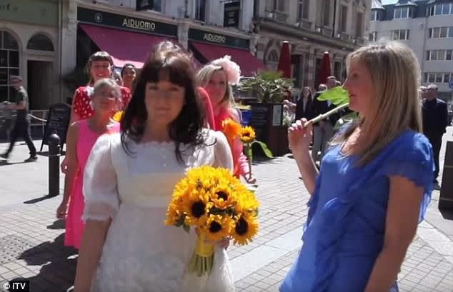 She married herself with a ceremony in 2015. Photo: ITV