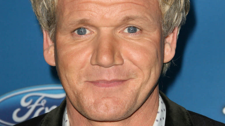 Gordon Ramsay smirking