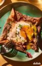 <p>Like their sweet cousins, <a href="https://www.delish.com/cooking/recipe-ideas/recipes/a52114/easy-basic-crepe-recipe/" rel="nofollow noopener" target="_blank" data-ylk="slk:crêpes;elm:context_link;itc:0;sec:content-canvas" class="link ">crêpes</a>, galettes hail from Brittany, France. Because they're made with buckwheat flour, galettes are extra nutty, making them perfect for pairing with savory fillings for a quick dinner this fall. Here, they're filled with a classic ham, egg, and cheese combination, known as "galette complète" in French, but feel free to switch it up if you like.<br><br>Get the <strong><a href="https://www.delish.com/cooking/recipe-ideas/a40869987/buckwheat-galettes-with-ham-and-egg-recipe/" rel="nofollow noopener" target="_blank" data-ylk="slk:Buckwheat Galettes With Ham & Egg recipe;elm:context_link;itc:0;sec:content-canvas" class="link ">Buckwheat Galettes With Ham & Egg recipe</a></strong>.</p>