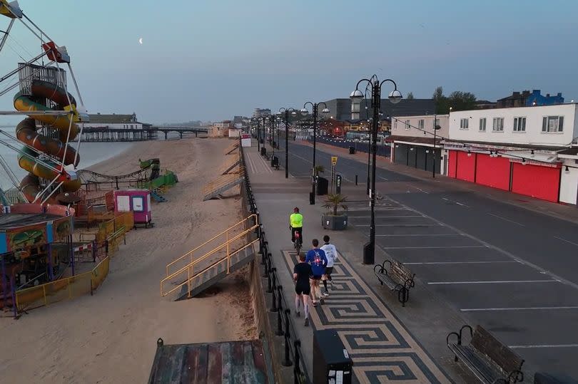 Danny will run 75km in Grimsby and Cleethorpes before running the other half in Hull -Credit:Octovision