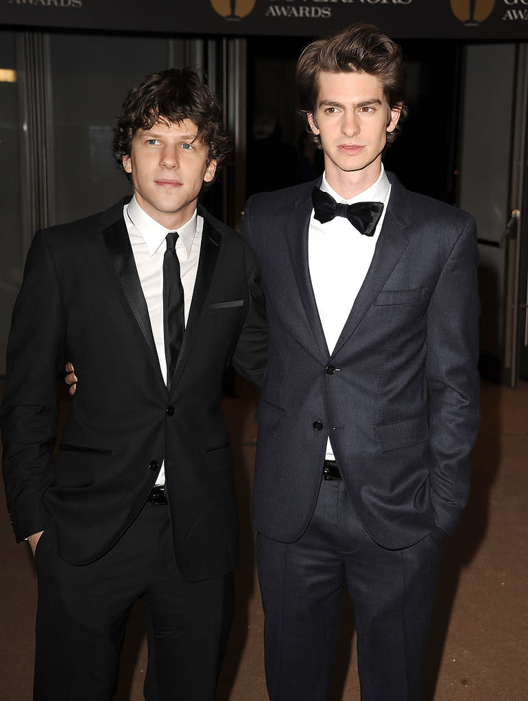 2nd Annual AMPAS Governors Awards 2010 Jesse Eisenberg Andrew Garfield