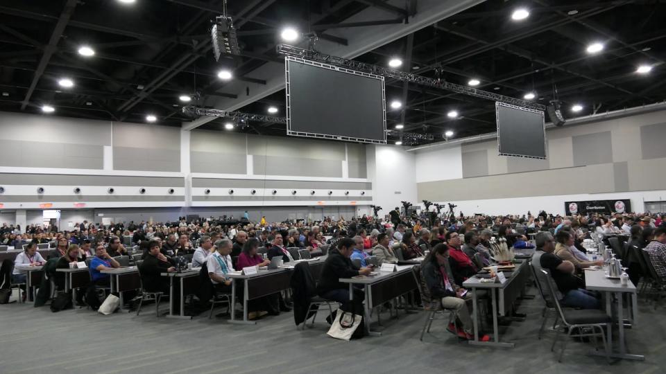 Delegates gathered at Ottawa's Shaw Centre and Westin Hotel for the special chiefs assembly and national chief election. An estimated 400 chiefs and proxies were registered to vote on Dec. 5. 2023.