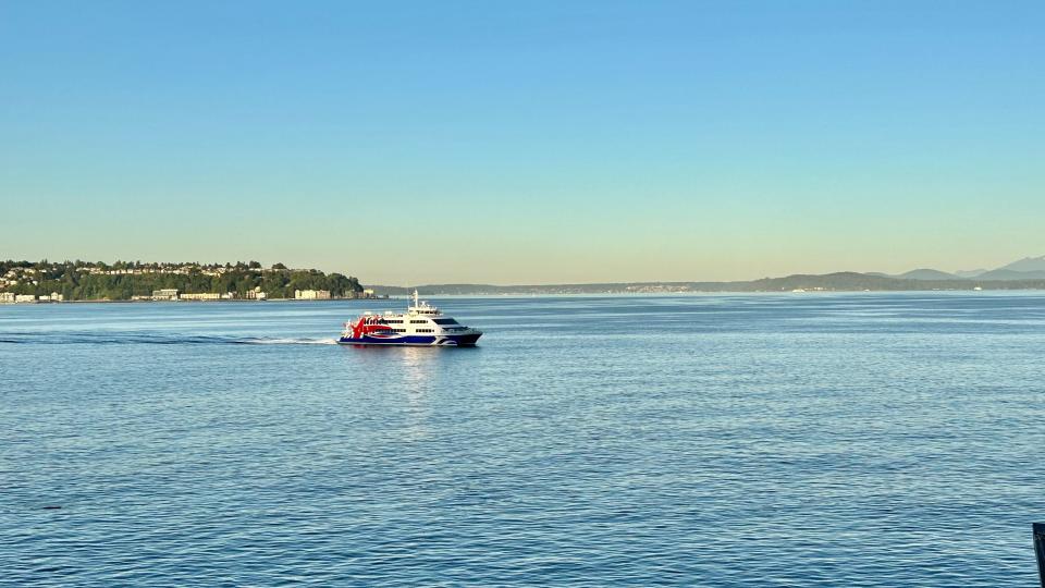 Victoria Ferry on blue waters