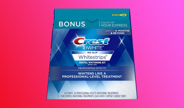 Crest 3D Whitestrips with Light, Teeth Whitening Strip Kit, 20 Strips (10  Count Pack)