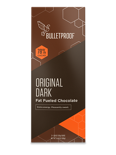 3) Bulletproof Original Dark Fat Fueled Chocolate