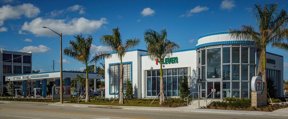 New 7-11 is nearing completion and an opening on Southern Boulevard in West Palm Beach, Fla., on Tuesday, November 30, 2021.