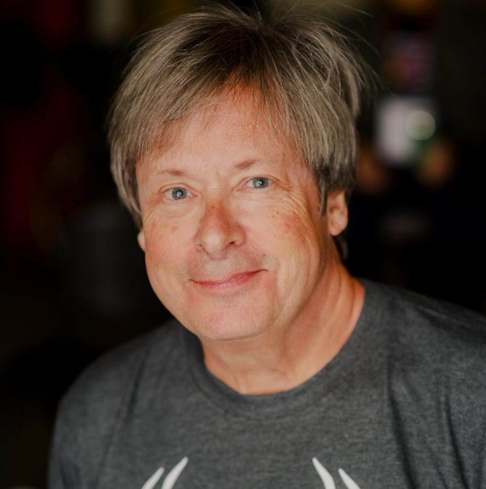 Pulitzer Prize-winning humor columnist and author Dave Barry, one of the members of the Rock Bottom Remainders author band.