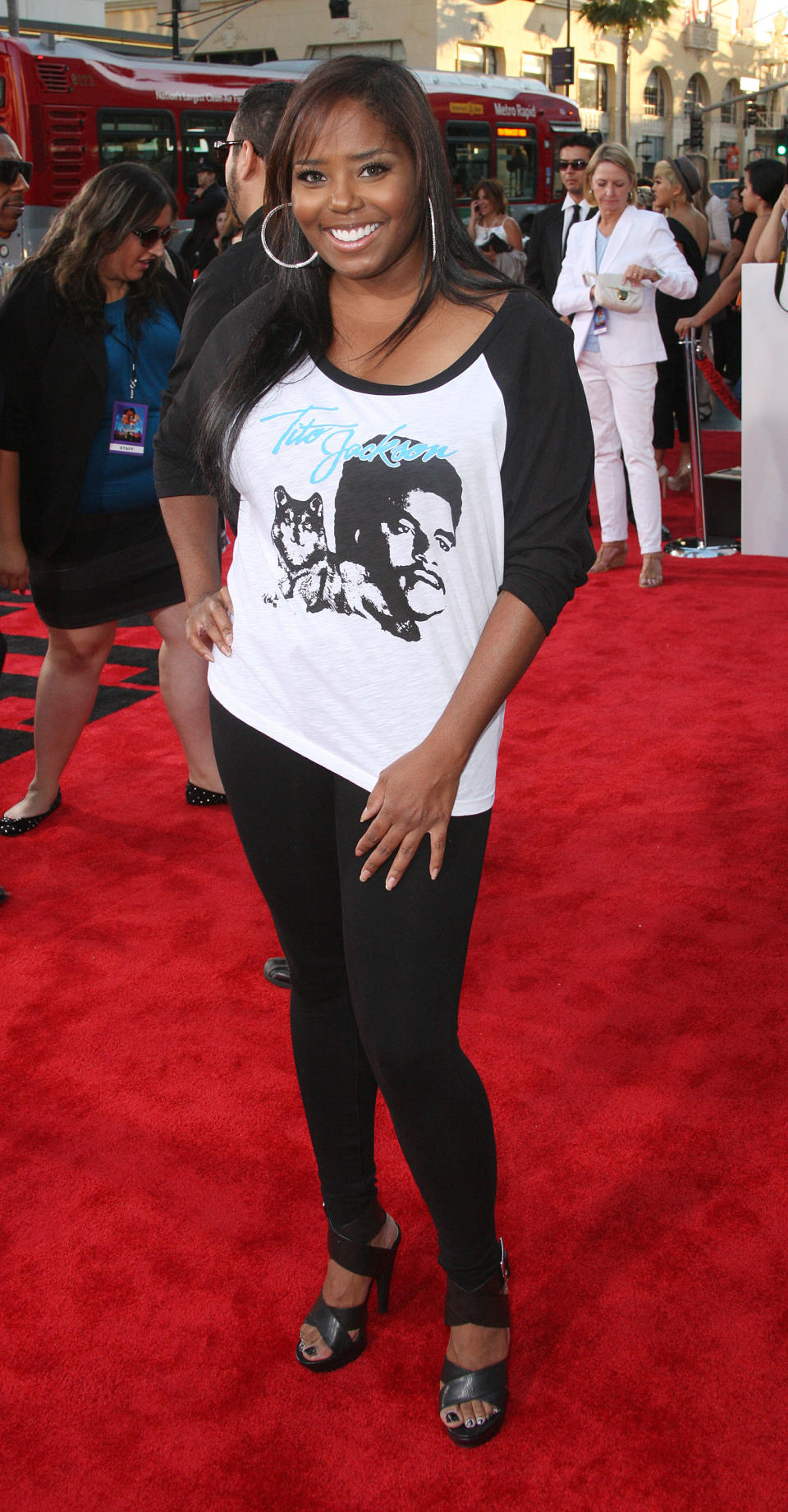 HOLLYWOOD, CA - JULY 17: Actress Shar Jackson attends the Premiere Of Summit Entertainment's "Step Up Revolution" at Grauman's Chinese Theatre on July 17, 2012 in Hollywood, California. (Photo by Frederick M. Brown/Getty Images)