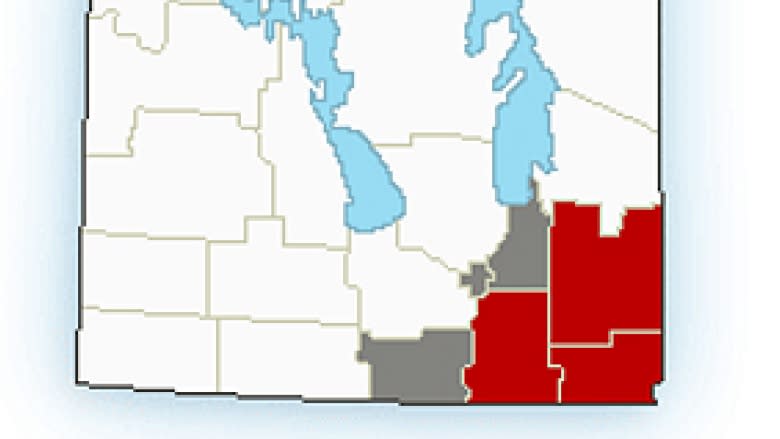 Snowfall warning issued for parts of southern Manitoba