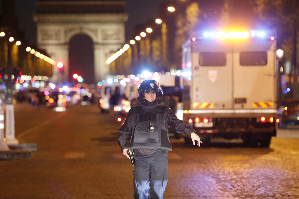 Police officers shot at Champs Elysees in Paris