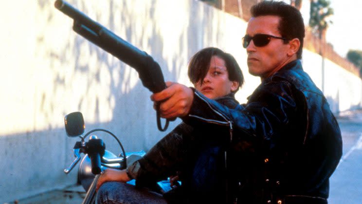 He’s back… Terminator 2 returning to screens in 3D – Credit: TriStar