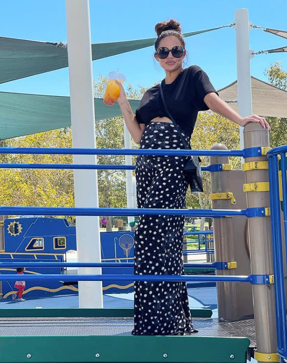 Baby on the Way! Chrissy Teigen's Cute Bump Pics