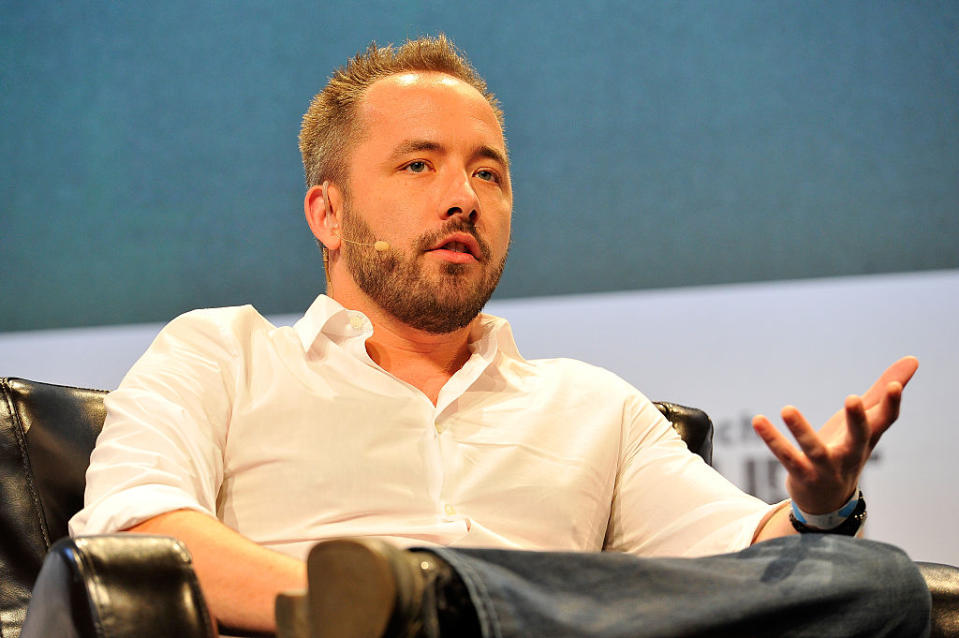 <p>Dropbox CEO Drew Houston derided the “Muslim ban” on Twitter. <br> “Executive orders affecting the world’s most vulnerable are un-American,” he wrote. <br> “Dropbox embraces people from all countries and faiths.” <br> (Photo by Steve Jennings/Getty Images for TechCrunch) </p>