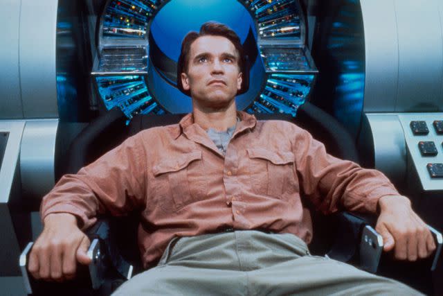 <p>TriStar Pictures/Everett</p> Arnold Schwarzenegger in 'Total Recall'