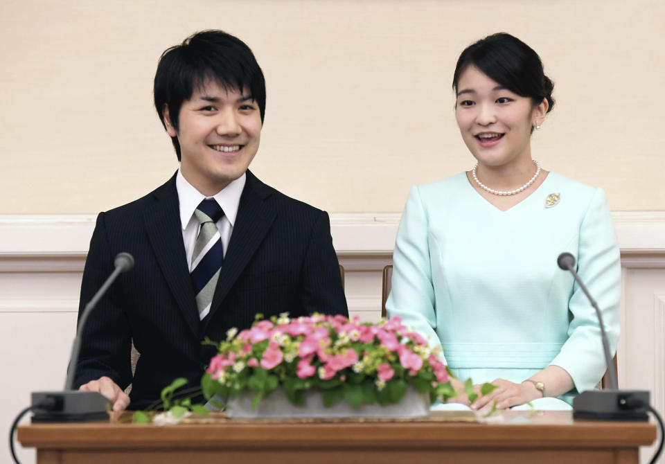 Japan’s Princess Mako, will also lose her royal title when she marries her long-term boyfriend and commoner Kei Komuro. Photo: Getty Images