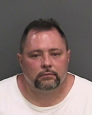 Joseph Carrao, of Orlando, charged with felony animal cruelty, is pictured in this handout booking photo. Tampa Police/Handout via REUTERS