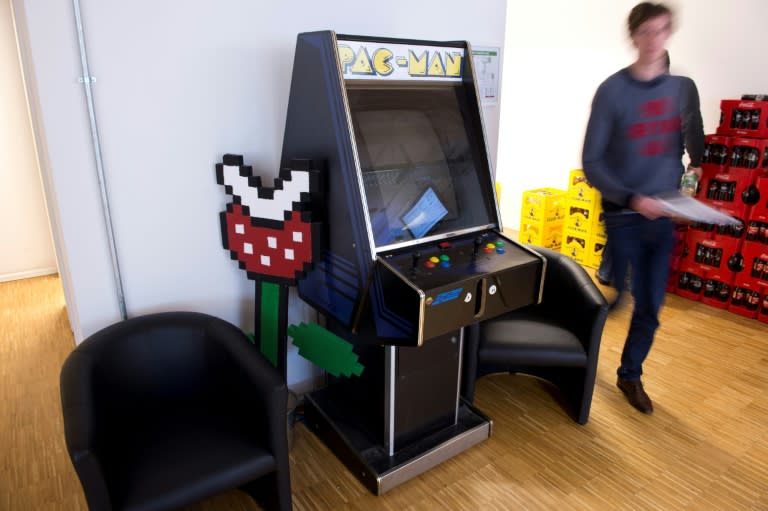 Remember these? Space Invaders -- along with Pac Man -- was originally played on huge arcade machines