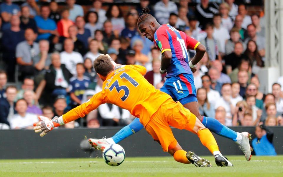 Wilfried Zaha doubles Crystal Palace's lead at Craven Cottage - REUTERS