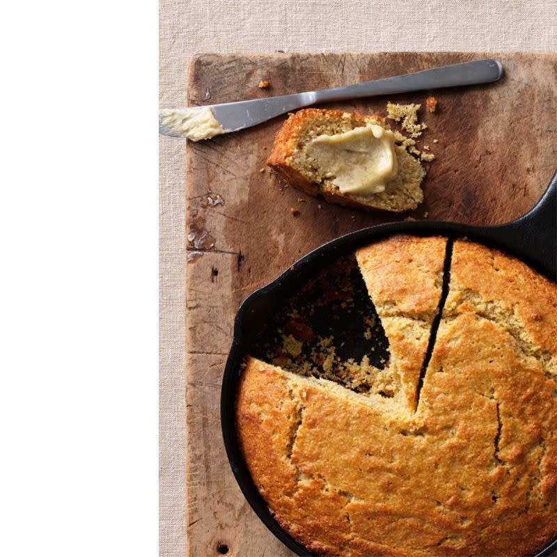 Cinnamon Buttermilk Cornbread with Cumin and Cardamom Honey Butter