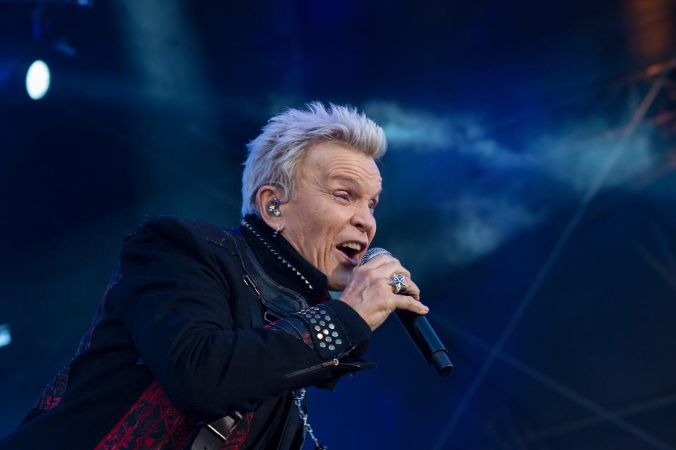 Billy Idol, seen here performing in 2021, will visit Ruth Eckerd Hall on April 21.