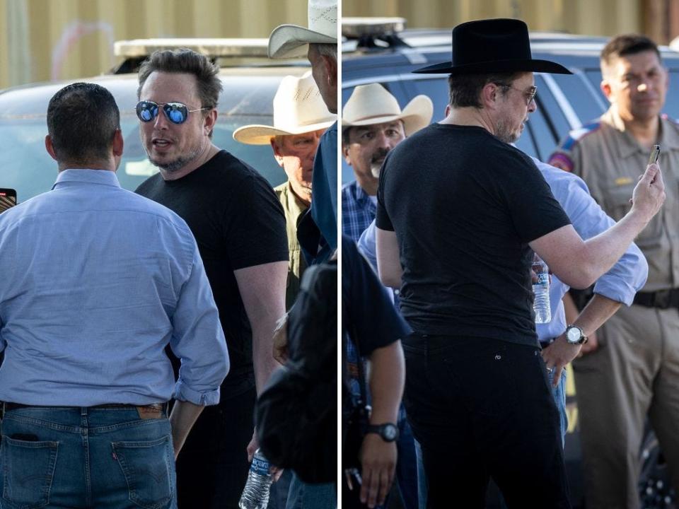Elon Musk visited the Texas-Mexico border on September 28.