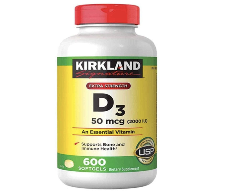 5) Kirkland Signature Extra Strength Vitamin D Softgels