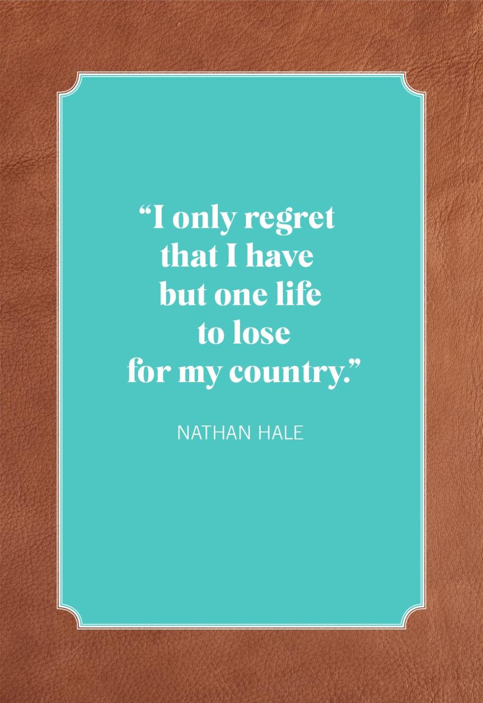 memorial day quotes nathan hale