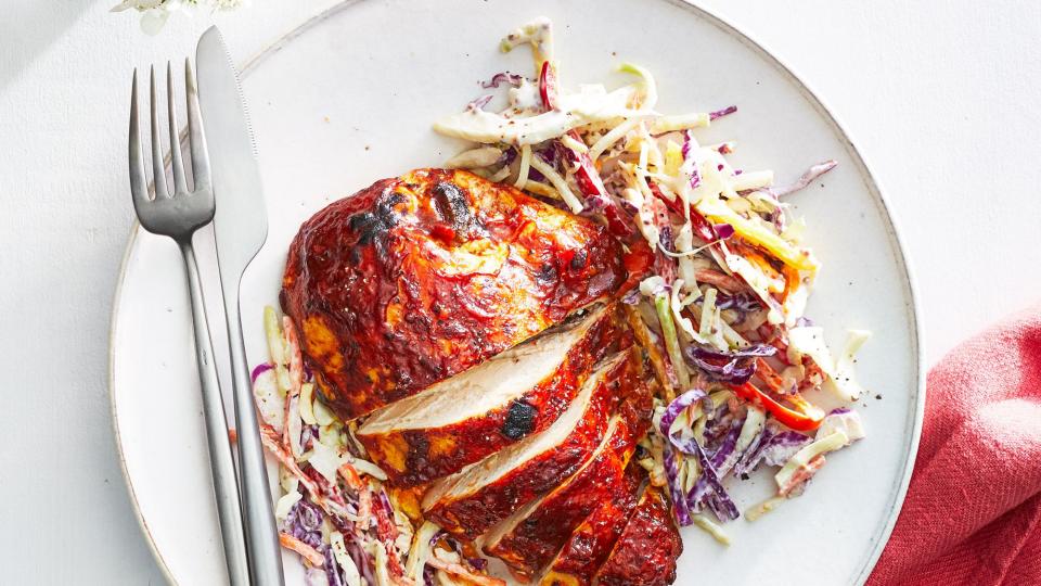 BBQ Chicken with Slaw