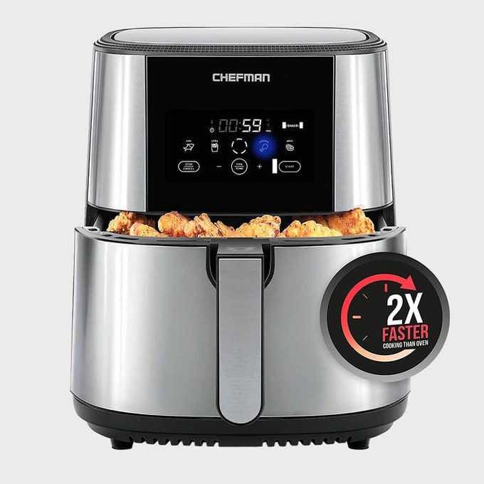 <a href="https://www.amazon.com/Chefman-TurboFry-Air-Fryer-Dishwasher/dp/B08DKYBTPH/?tag=readerwp-20" rel="nofollow noopener" target="_blank" data-ylk="slk:Chefman TurboFry Air Fryer XL;elm:context_link;itc:0;sec:content-canvas" class="link rapid-noclick-resp">Chefman TurboFry Air Fryer XL</a>