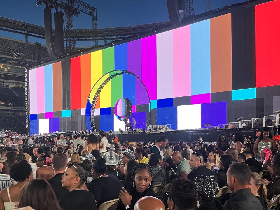 Here's the view from my seat at Beyoncé's Renaissance World Tour.