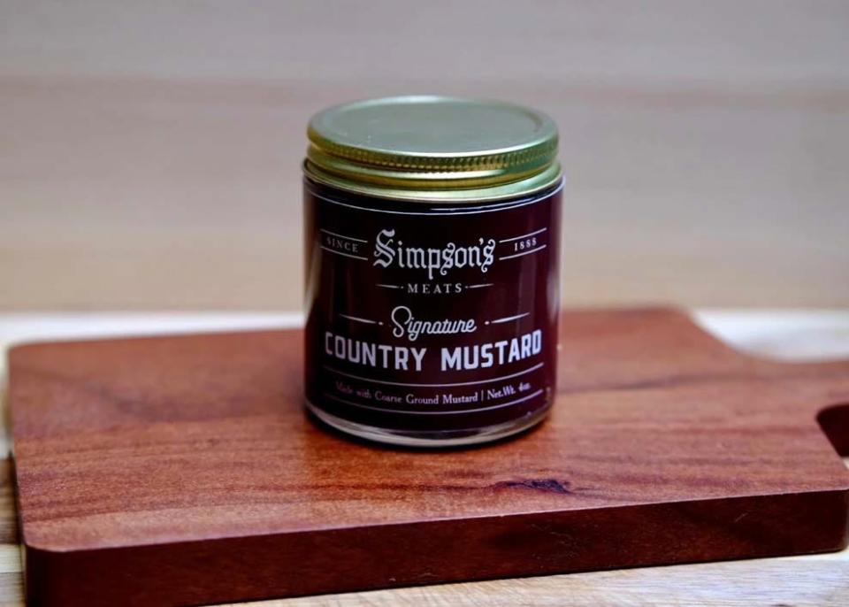 In addition to fine meats, Simpson’s Meats offers a pantry filled with great gift ideas including Simpson’s Signature Country Mustard, Wednesday, Jan 29, 2022.