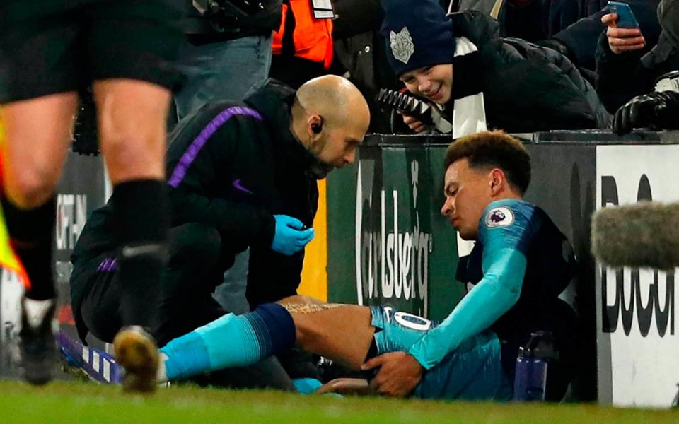 Dele Alli has been ruled out until March with a hamstring injury and will miss at least the home leg of Tottenham's Champions League Round of 16 tie against Borussia Dortmund - AFP