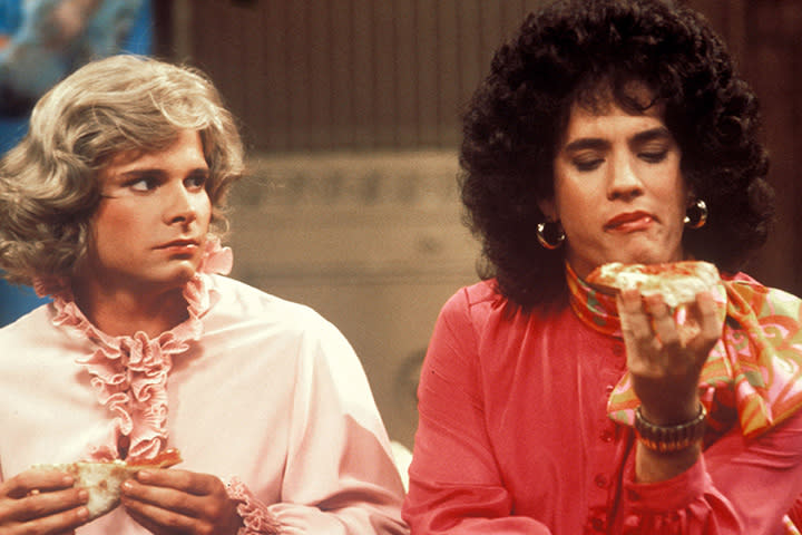 Peter Scolari, Tom Hanks, 'Bosom Buddies', 1980