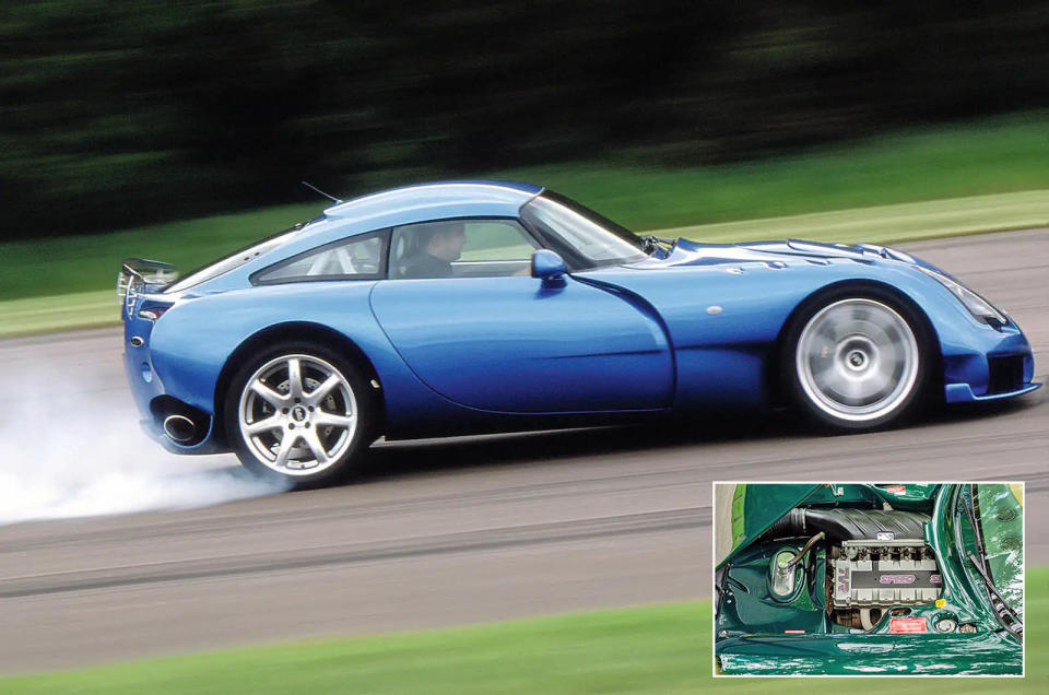 <p>This was a straight six engine measuring either <strong>3.6</strong> or <strong>4.0 litres</strong> and fitted to many TVR models, including the <strong>Sagaris</strong> (pictured) in the first decade of the 21st century. An excellent performer, if not necessarily as thrilling as TVR’s V8s, it soon became controversial because of its unreliability.</p><p>The designer of the prototype engine came up with a ‘performance and reliability upgrade package’ intended to solve the problems inherent in the one produced by TVR, though it should be pointed out that some people had no trouble with the latter.</p>