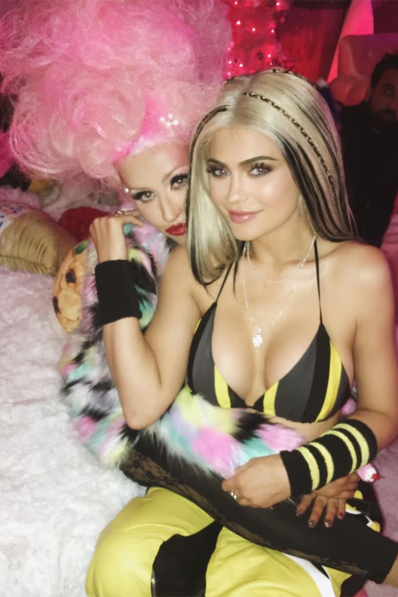 <p>Jenner dressed as X-tina and posed with the superstar herself for Halloween in 2016. </p>