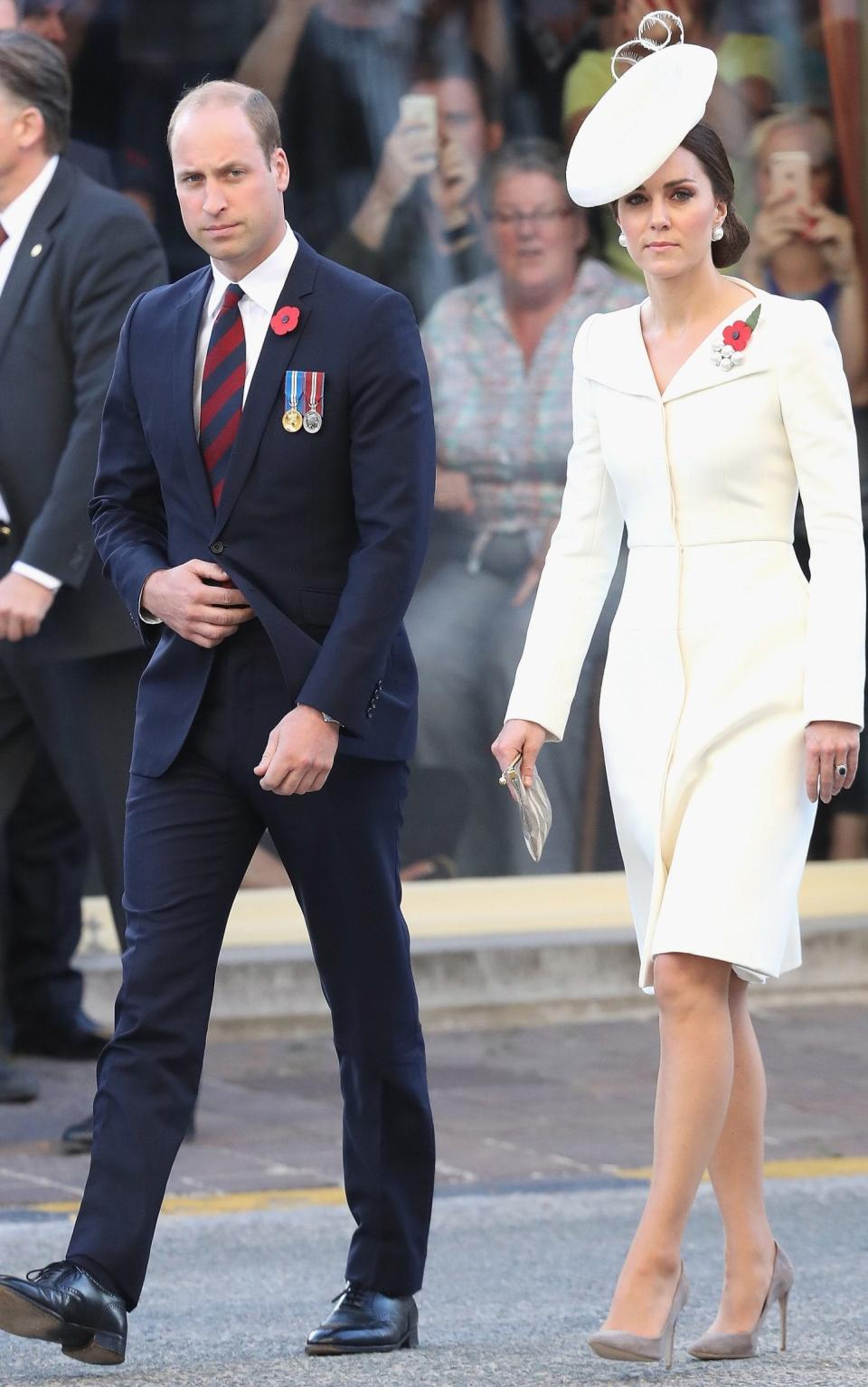 Duke of Cambridge and Catherine, Duchess of Cambridge attend the Last Post ceremony - Credit: Chris Jackson/Getty