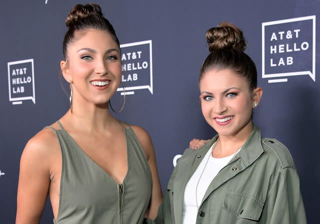 <p>Charley Gallay/Getty</p> Melanie Wilking and Miranda Wilking attend the "Guilty Party: History of Lying" Season 2 premiere on October 2, 2018 in Hollywood, California.