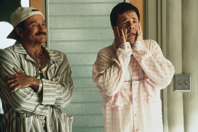 <p>Lorey Sebastian/United Artists/Kobal/Shutterstock </p> Robin Williams and Nathan Lane in 'The Birdcage'