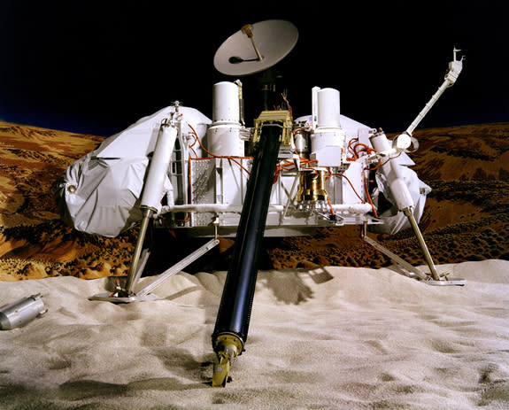 A model of the Viking Lander.